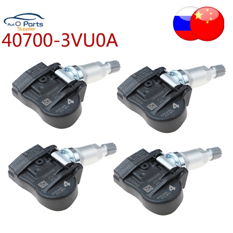 ڵ Ÿ̾ з  4pcs 407003VU0A 433MHZ ֻ Ʈ QASHQAI TIIDA ġ X-T Renault ESPACE V KOLEOS